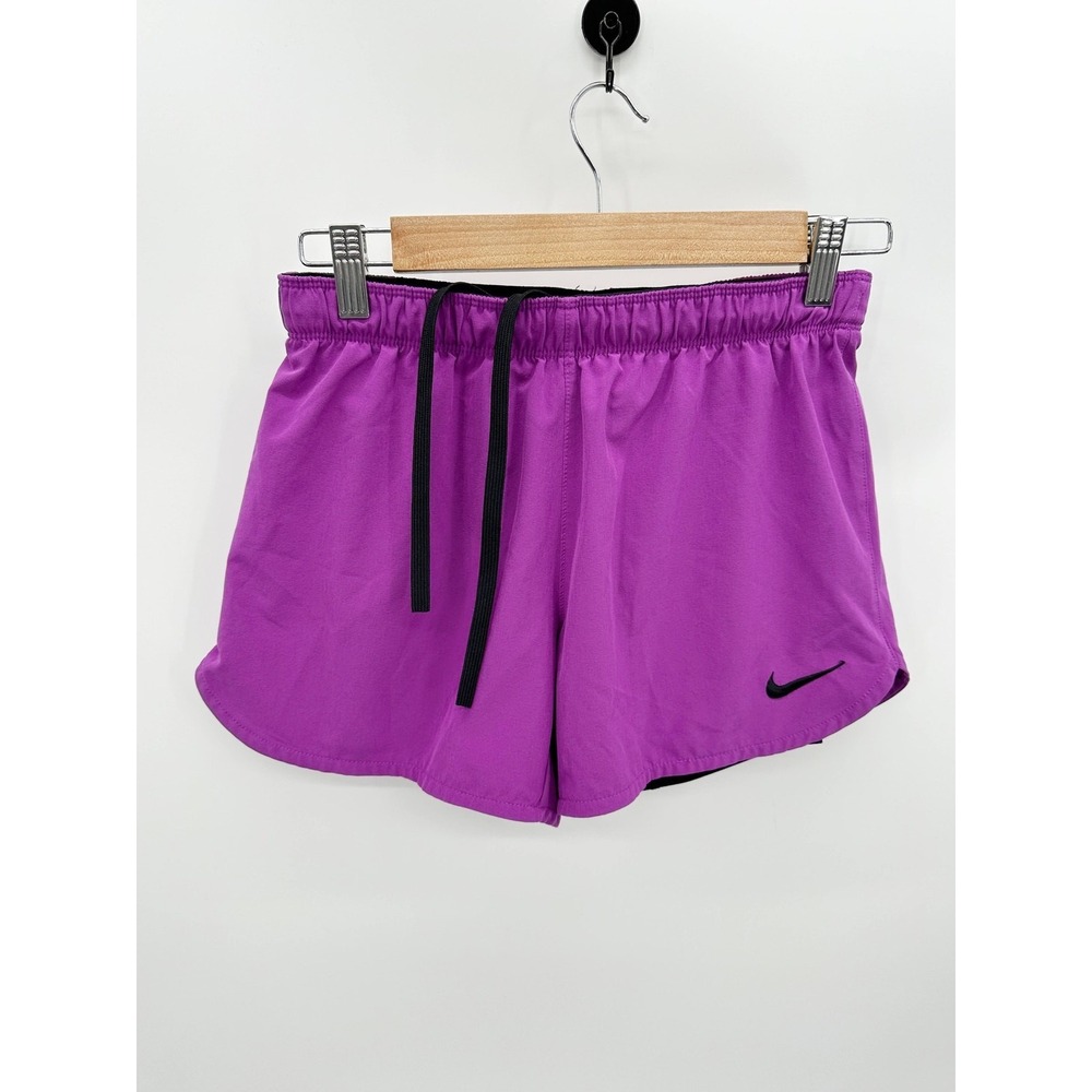 Nike Dri-Fit Purple Activewear Drawstring Running Shorts Women's Size X-Small XS